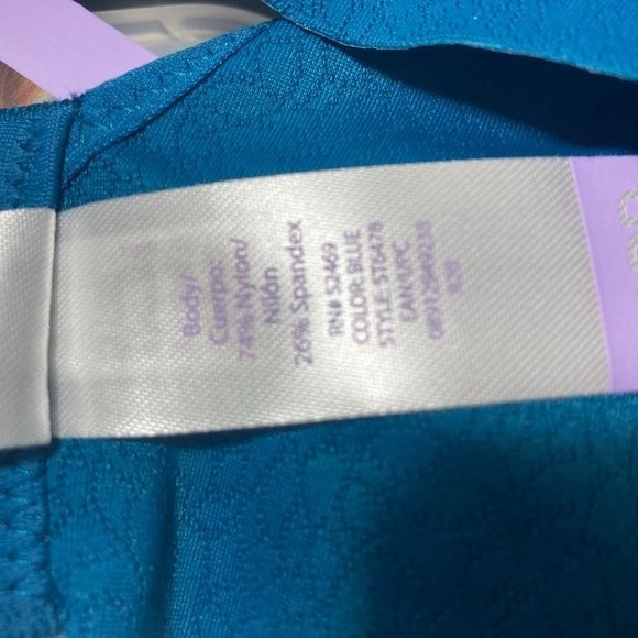 40DD Blue Wireless Seamless Full Support Bra - Picture 12 of 14